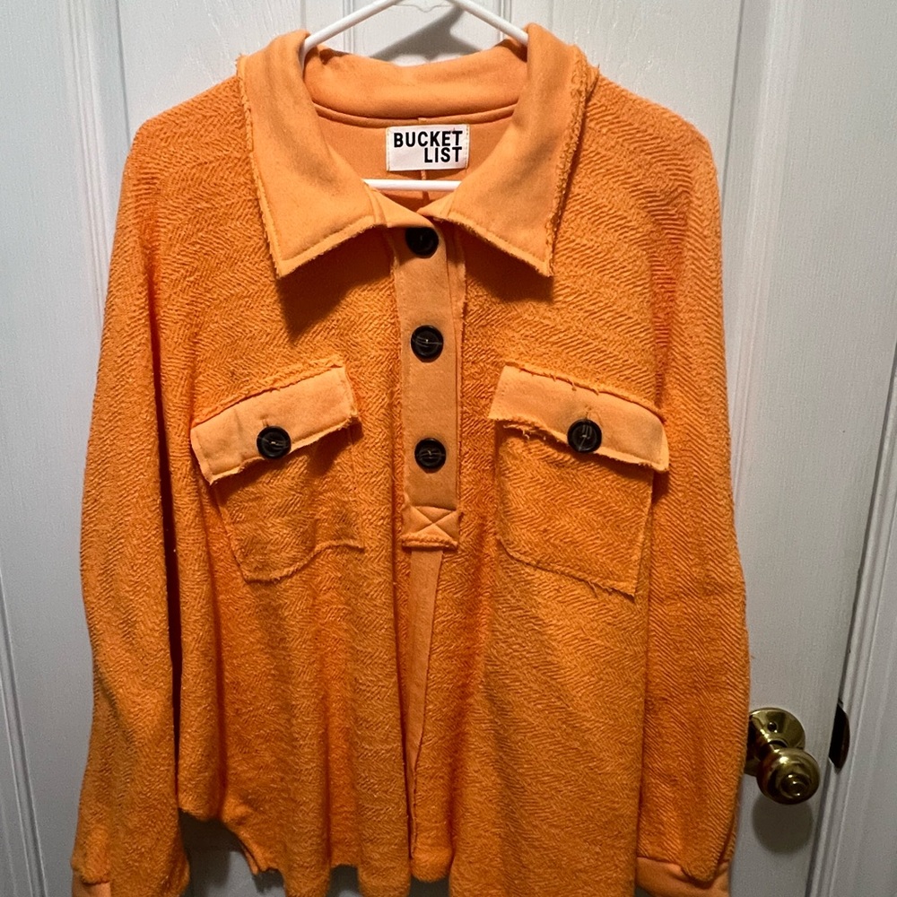BUCKETLIST Women's Vibrant Orange Sweatshirt